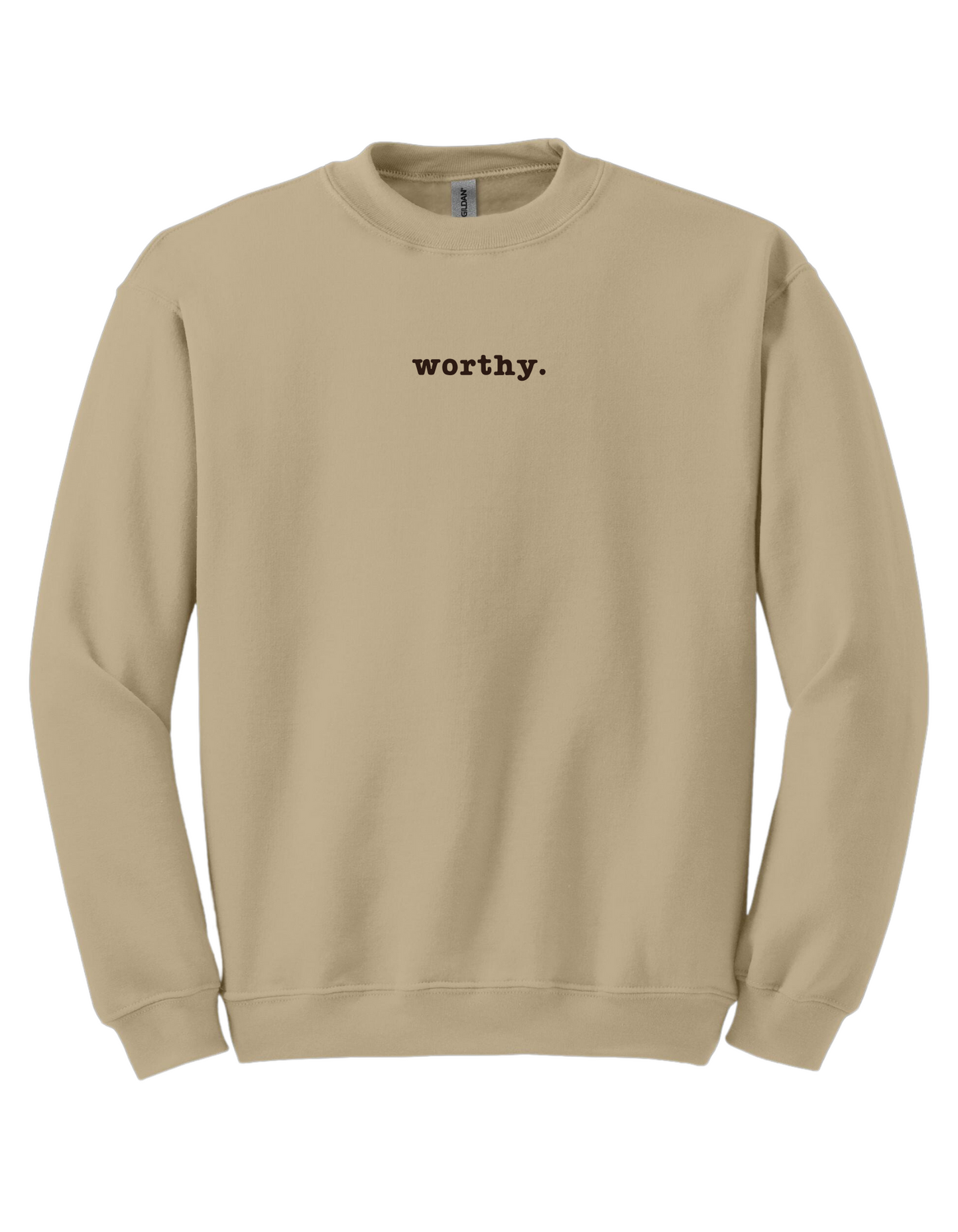 worthy. Christian Embroidered Sweater.