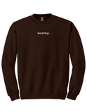 worthy. Christian Embroidered Sweater.