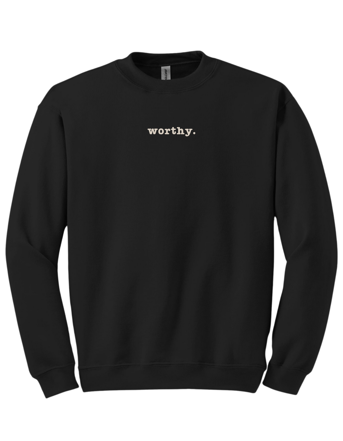 worthy. Christian Embroidered Sweater.