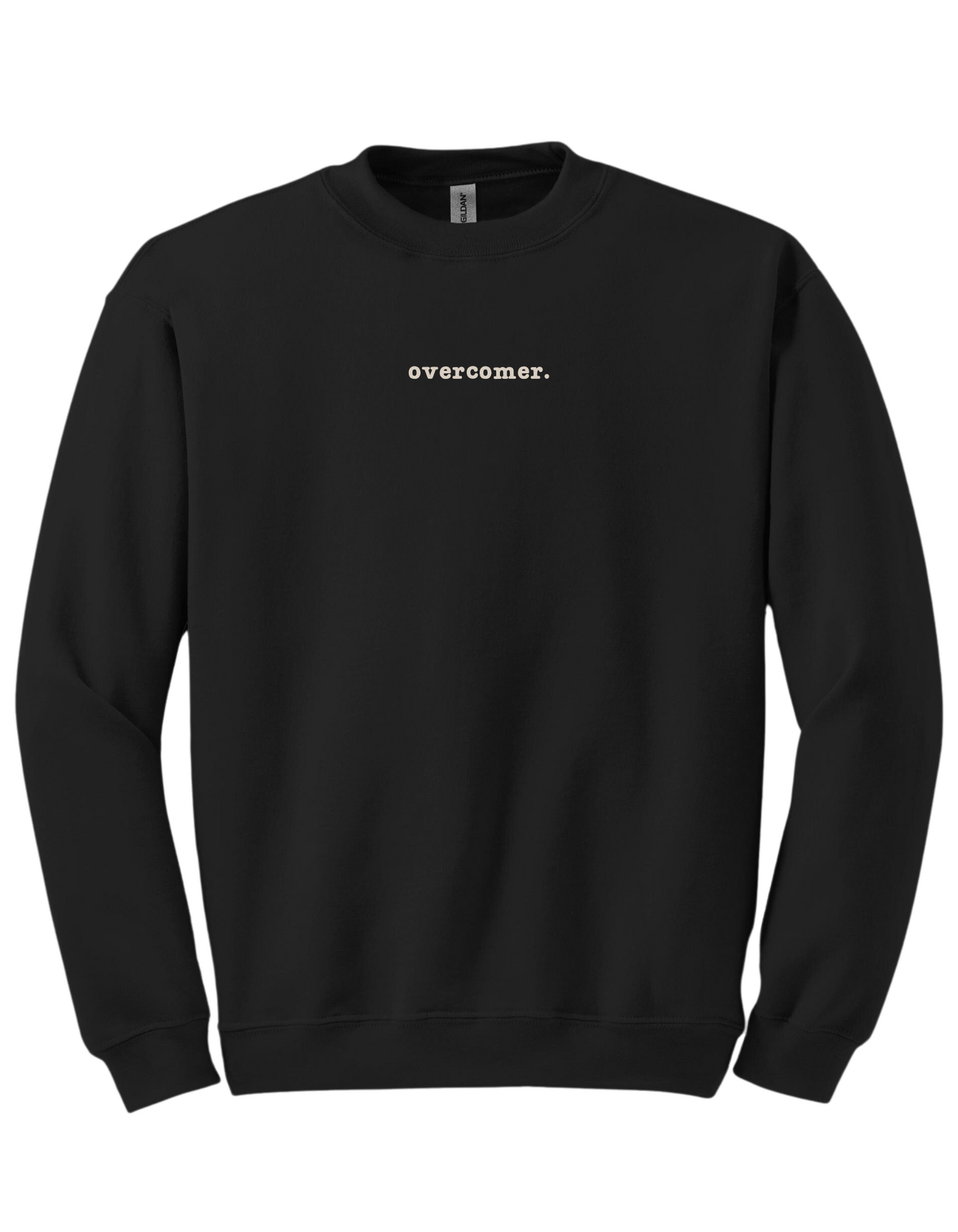 overcomer. Christian Embroidered Sweater.