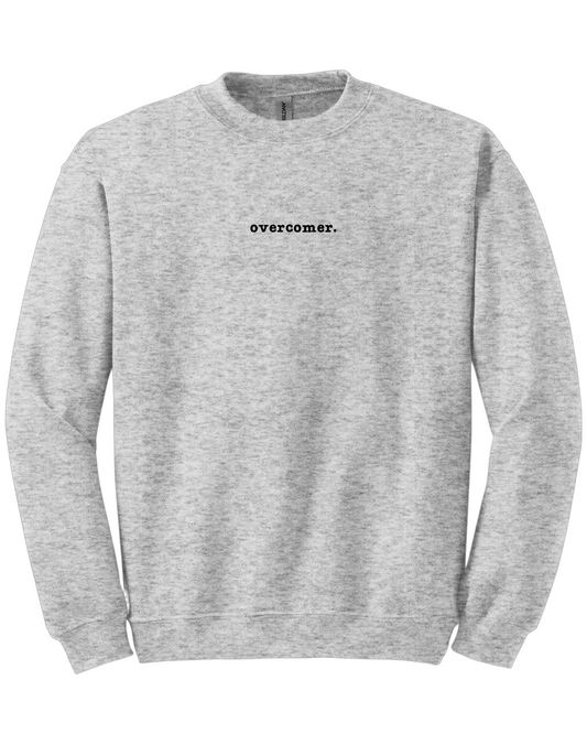 overcomer. Christian Embroidered Sweater.