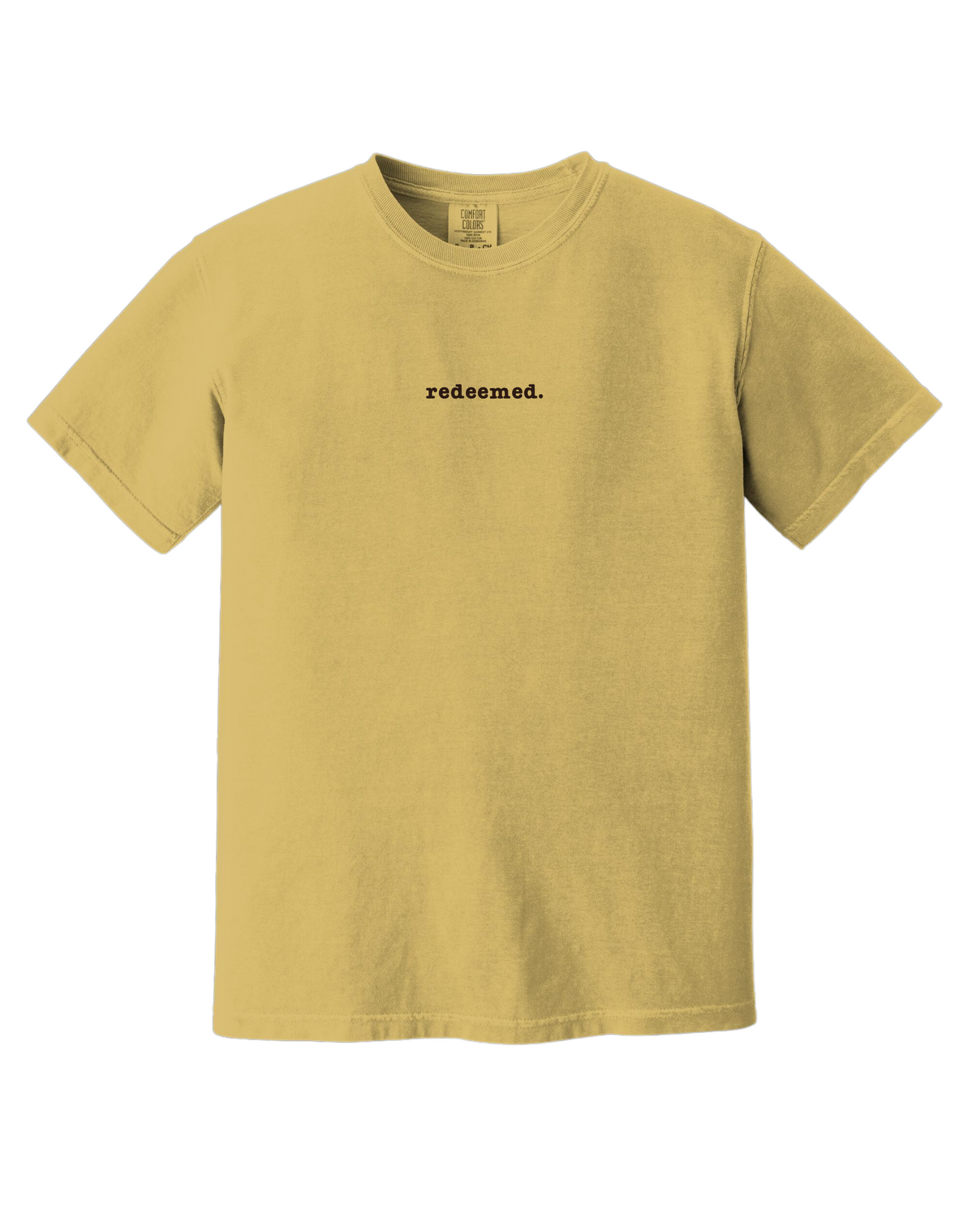 redeemed. Embroidered Christian Tee