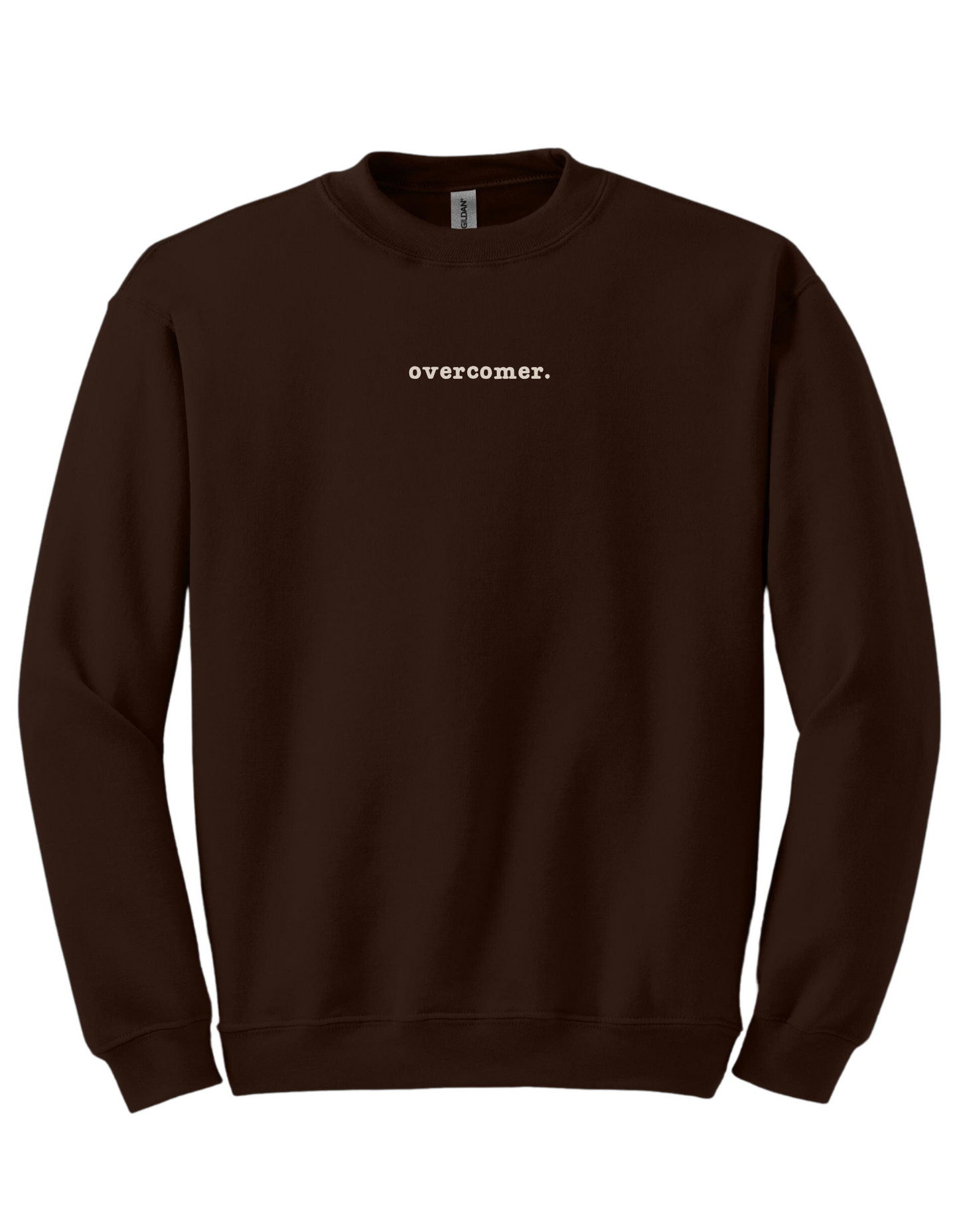 overcomer. Christian Embroidered Sweater.