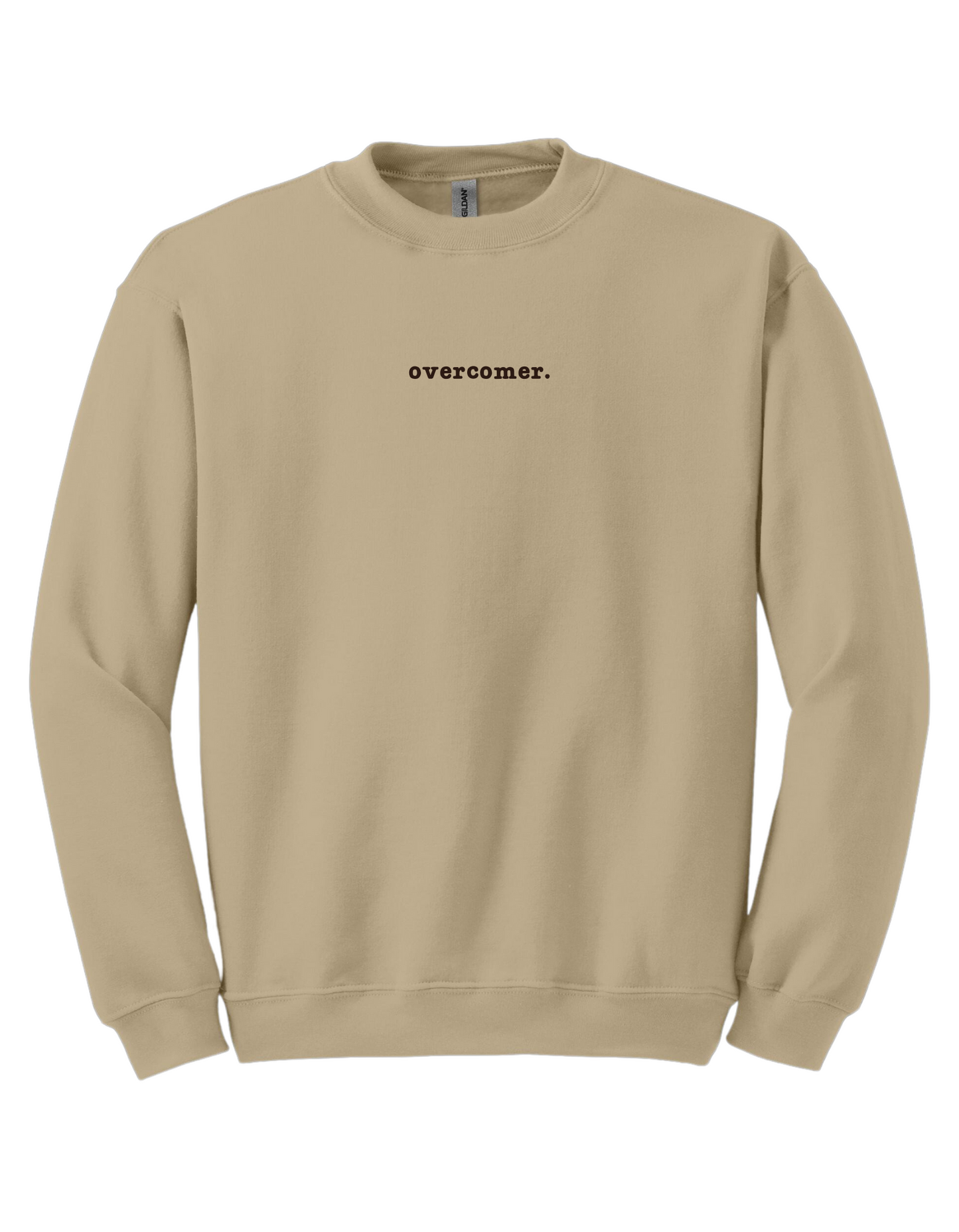 overcomer. Christian Embroidered Sweater.