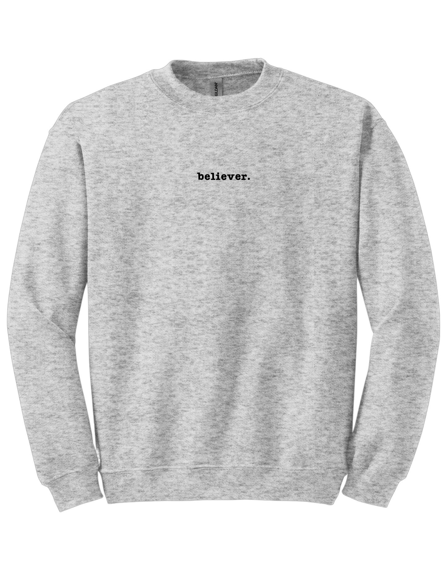 believer. Christian Embroidered Sweater.